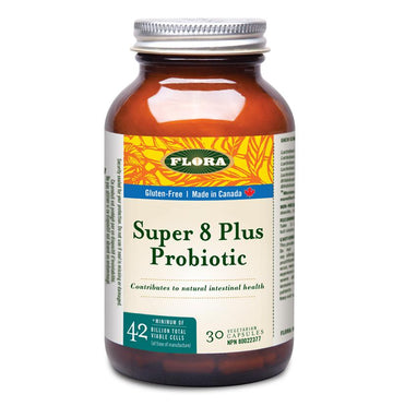 Flora Super 8 Plus Probiotic 30 Veg. Capsules