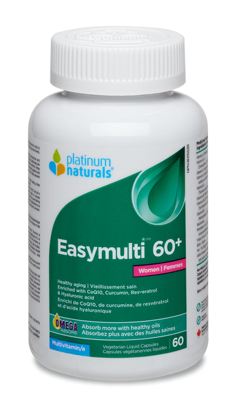Platinum Naturals Easymulti 60+ for Women Veg. Liquid Capsules