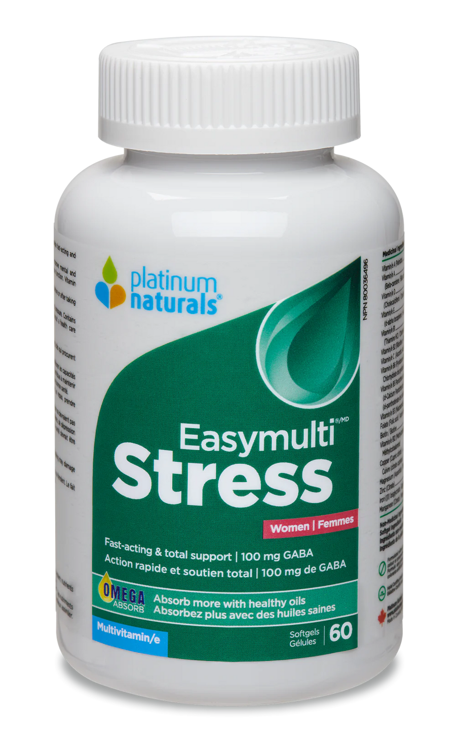 Platinum Naturals Easymulti Stress for Women 60 Softgels