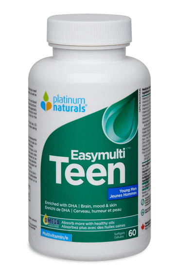 Platinum Naturals Easymulti Teen for Young Men 60 Softgels