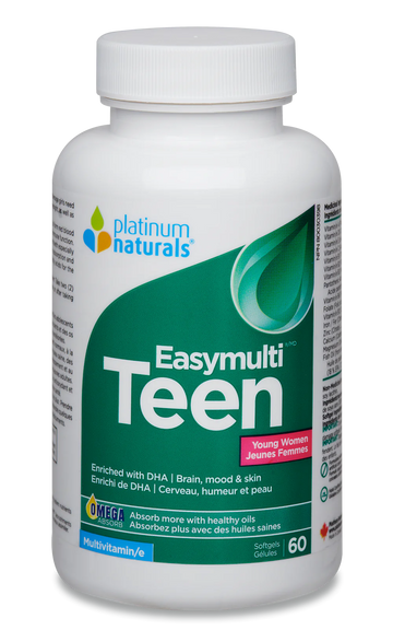 Platinum Naturals Easymulti Teen for Young Women 60 Softgels