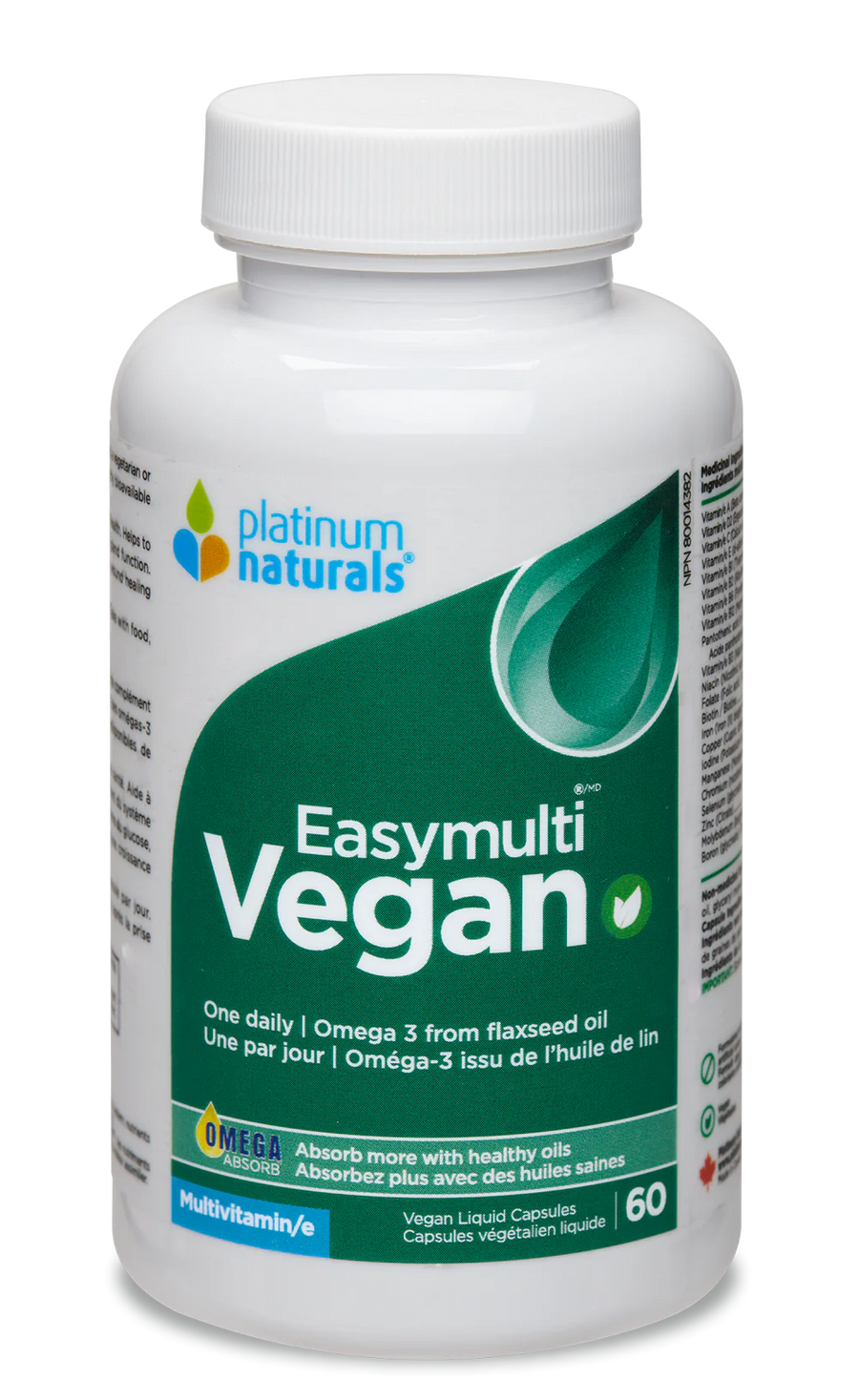 Platinum Naturals Easymulti Vegan 120 Veg. Liquid Capsules
