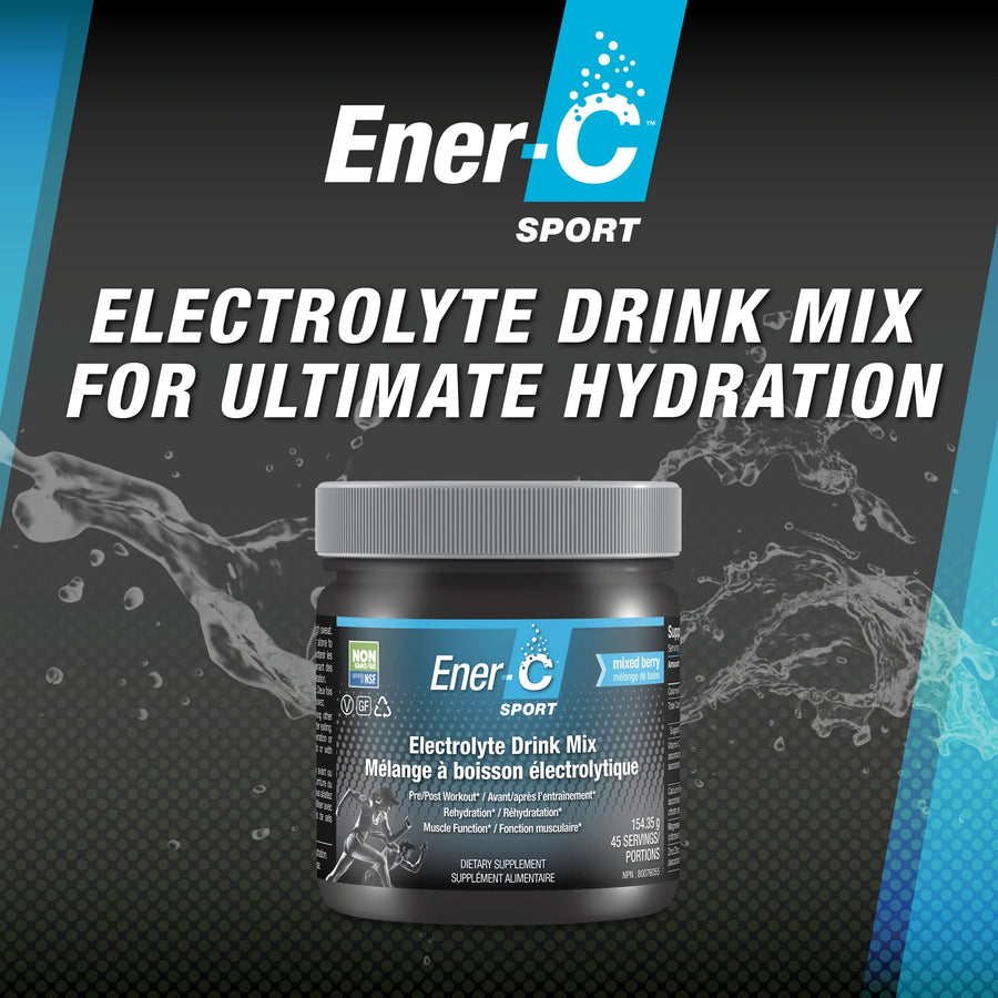 Ener-C Electrolyte Drink Mix 154g Powder 45 Serving Mixed Berry Flavour