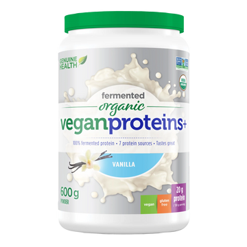 Genuine Health fermented organic vegan protein | vanilla flavour Powder