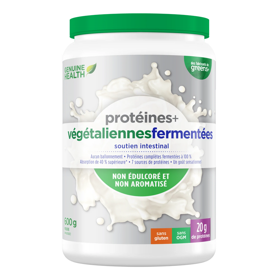 Genuine Health fermented organic vegan protein | unflavoured 600g Powder