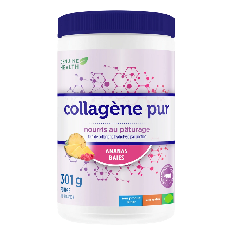 Genuine Health bovine collagen | pineapple berry 301g Powder