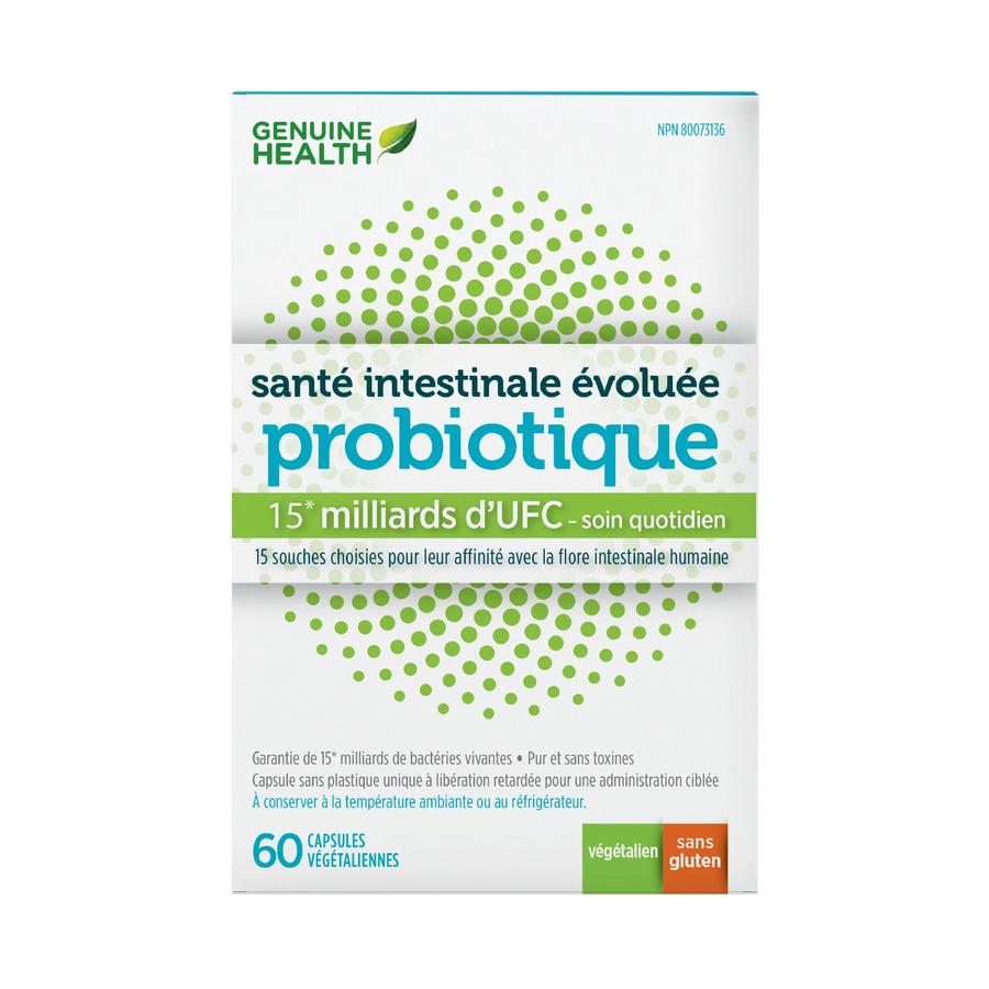 Genuine Health gentle-care probiotic | 15 billion 60 Veg. Capsules