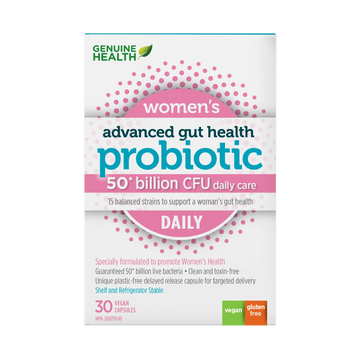Genuine Health women's daily probiotic | 50 billion 30 Veg. Capsules
