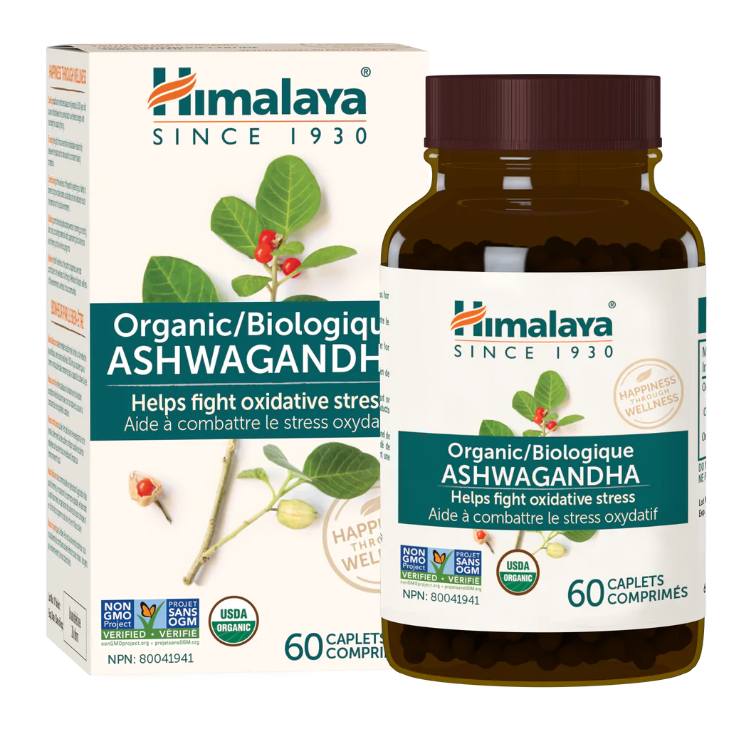 Himalaya Organic Ashwagandha 60 Caplets