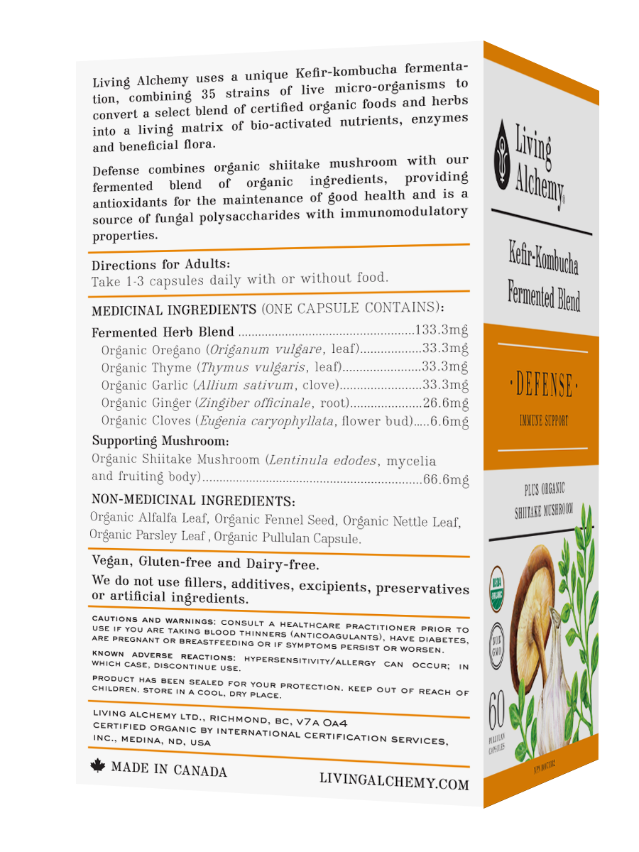 Living Alchemy DEFENSE: Immune Support 60 capsules