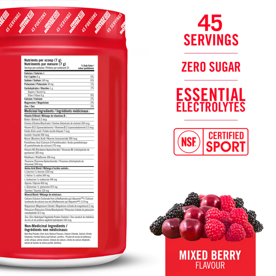 BioSteel Hydration Mix Mixed Berry Flavour 315g Powder 45 Servings