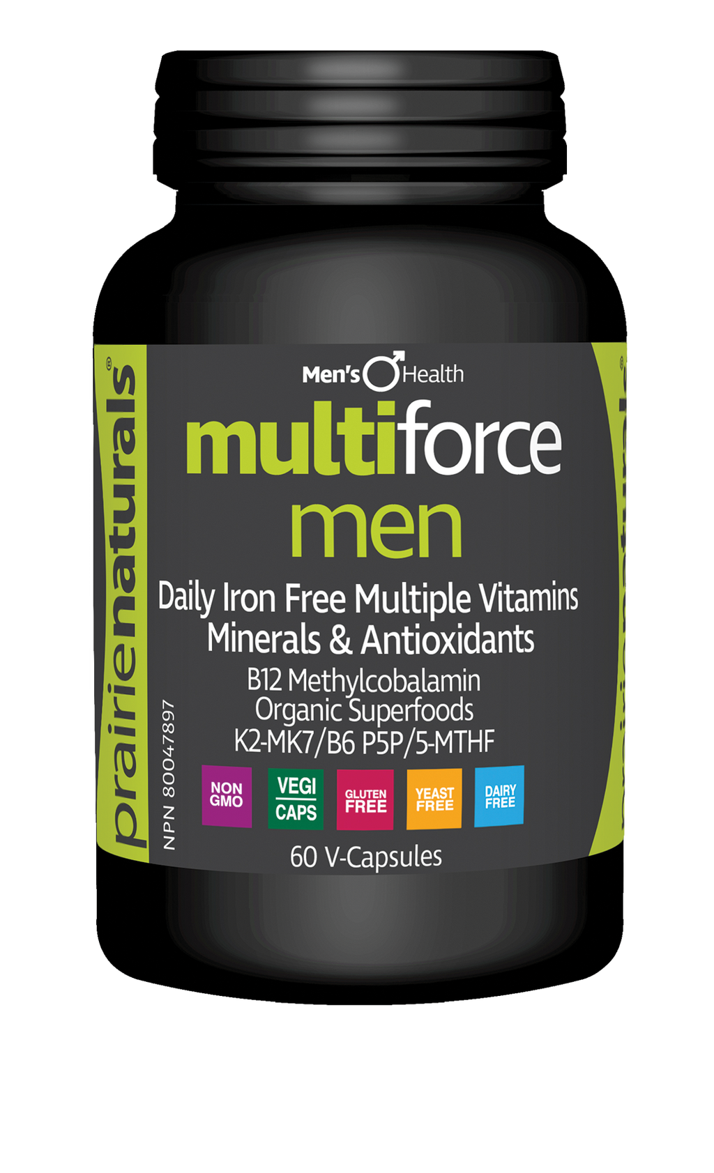 Prairie Naturals Multi-Force for Men 60 Veg. Capsules