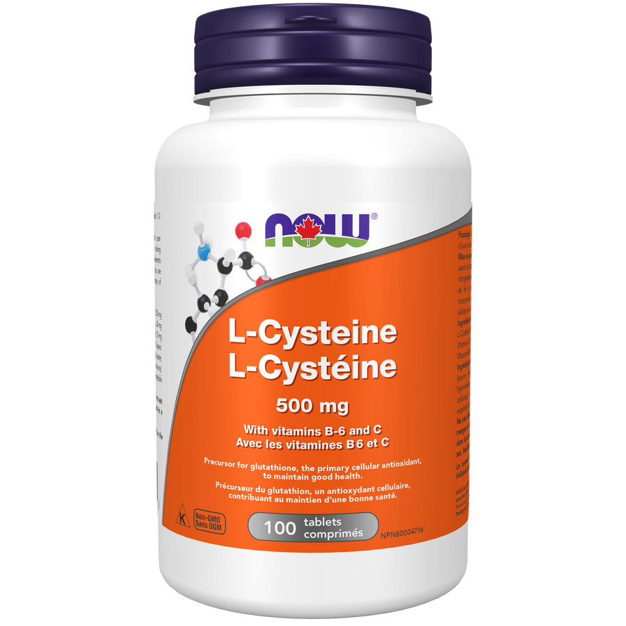 Now L-Cysteine 500 mg 100 Tablets