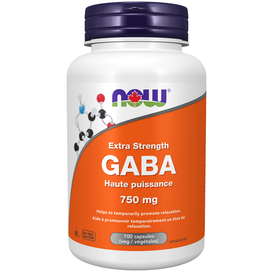 Now GABA 750 mg 100 Veg. Capsules