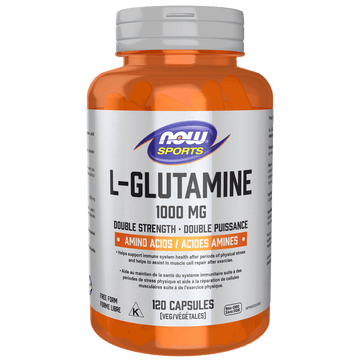 Now L-Glutamine 1,000 mg 120 Veg. Capsules