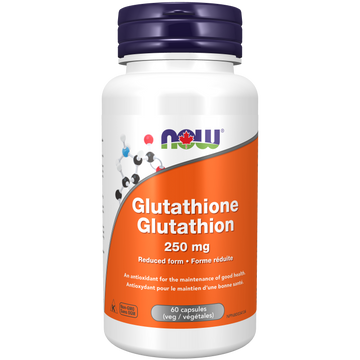 Now Glutathione 250 mg 60 Veg. Capsules