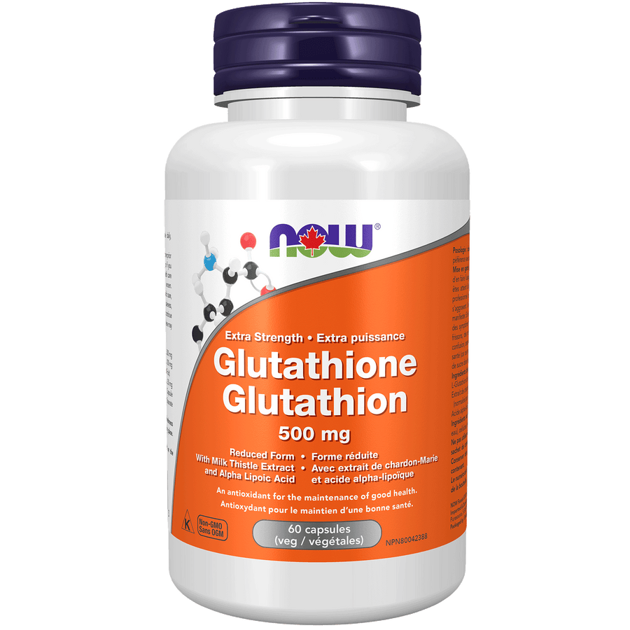 Now Glutathione 500 mg 60 Veg. Capsules