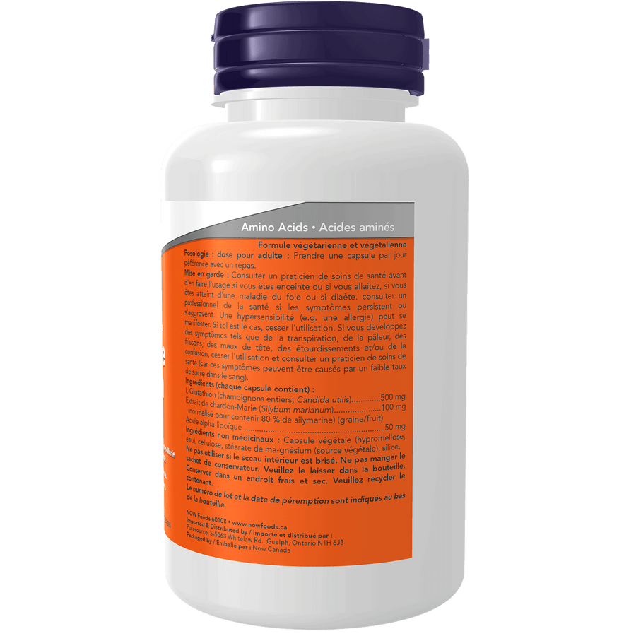 Now Glutathione 500mg 60 Capsules | Master Antioxidant Natural Focus Now Glutathione 500mg 60 Capsules | Master Antioxidant Natural Focus