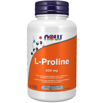 Now L-Proline 500 mg 120 Veg. Capsules
