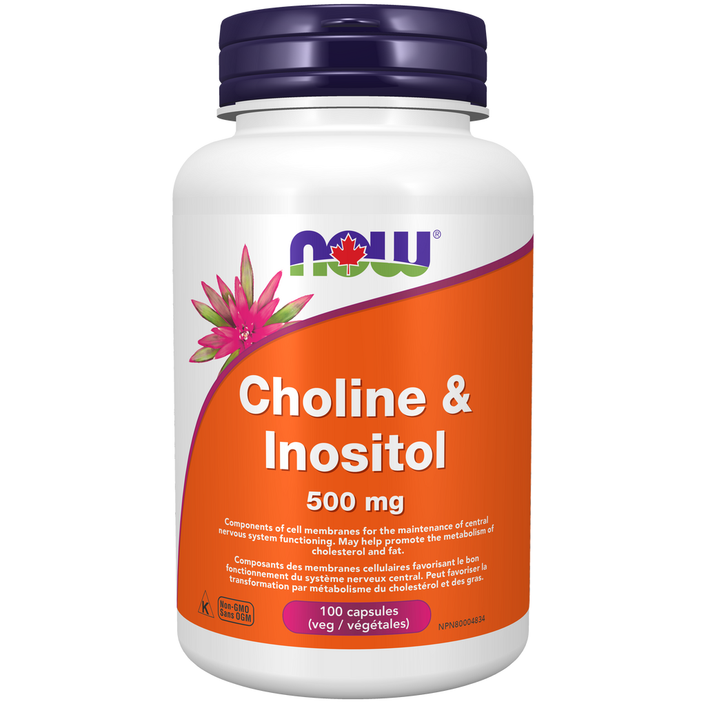 Now Choline and Inositol 100 Veg. Capsules