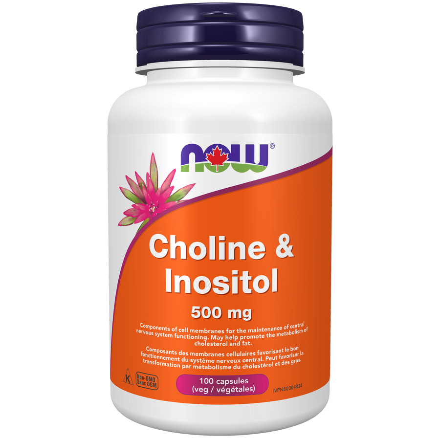 Now Choline and Inositol 100 Veg. Capsules