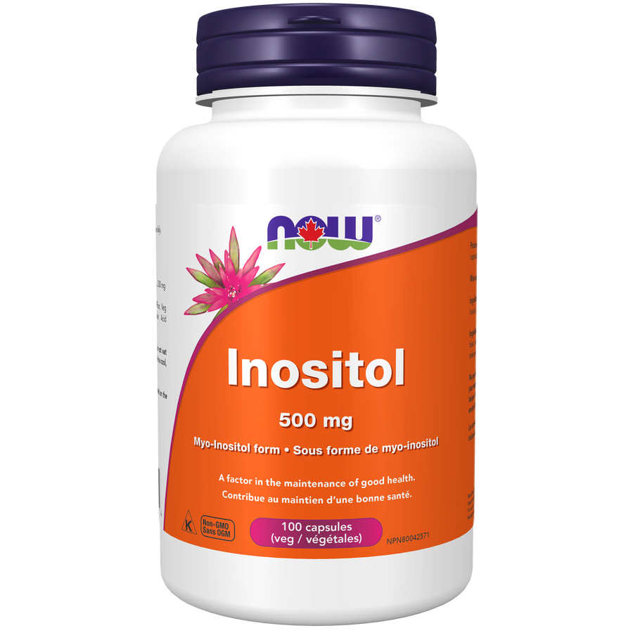 Now Inositol 500 mg 100 Veg. Capsules