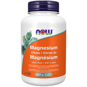 Now Magnesium Citrate 227g Powder