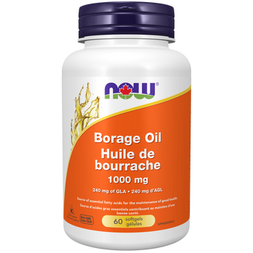 Now Borage Oil 1,000 mg 60 Softgels