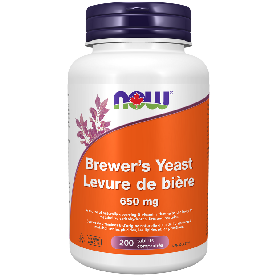 Now Brewer’s Yeast 650 mg 200 Tablets