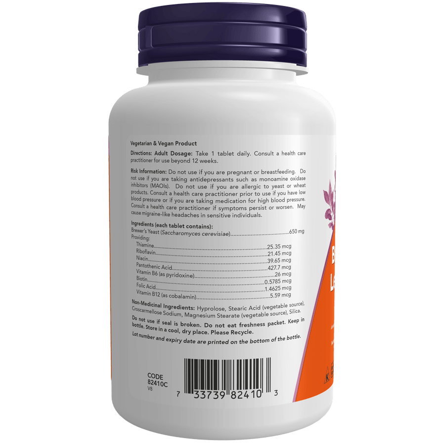 Now Brewer’s Yeast 650 mg 200 Tablets