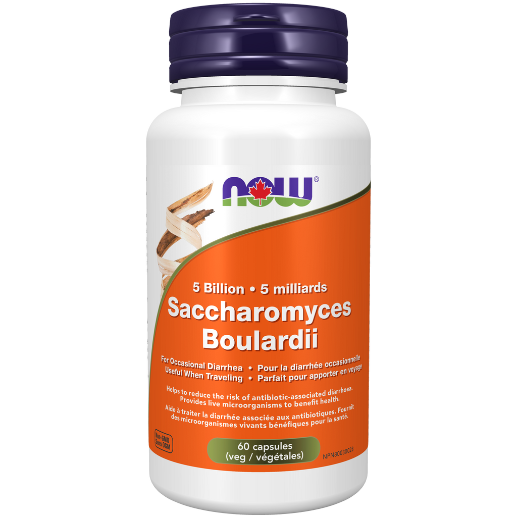 Now Saccharomyces Boulardii 5 Billion 60 Veg Capsules