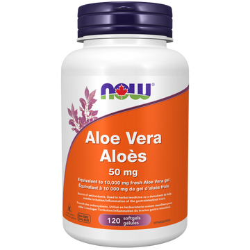 Now Aloe Vera Concentrate 50 mg 120 Softgels