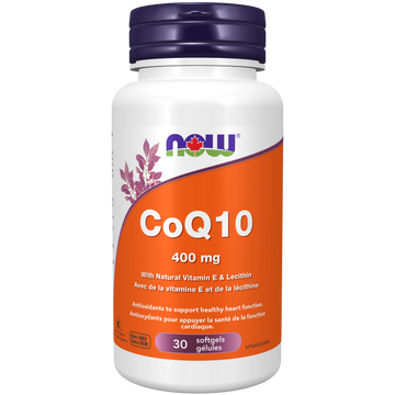 Now CoQ10 400 mg 30 Softgels