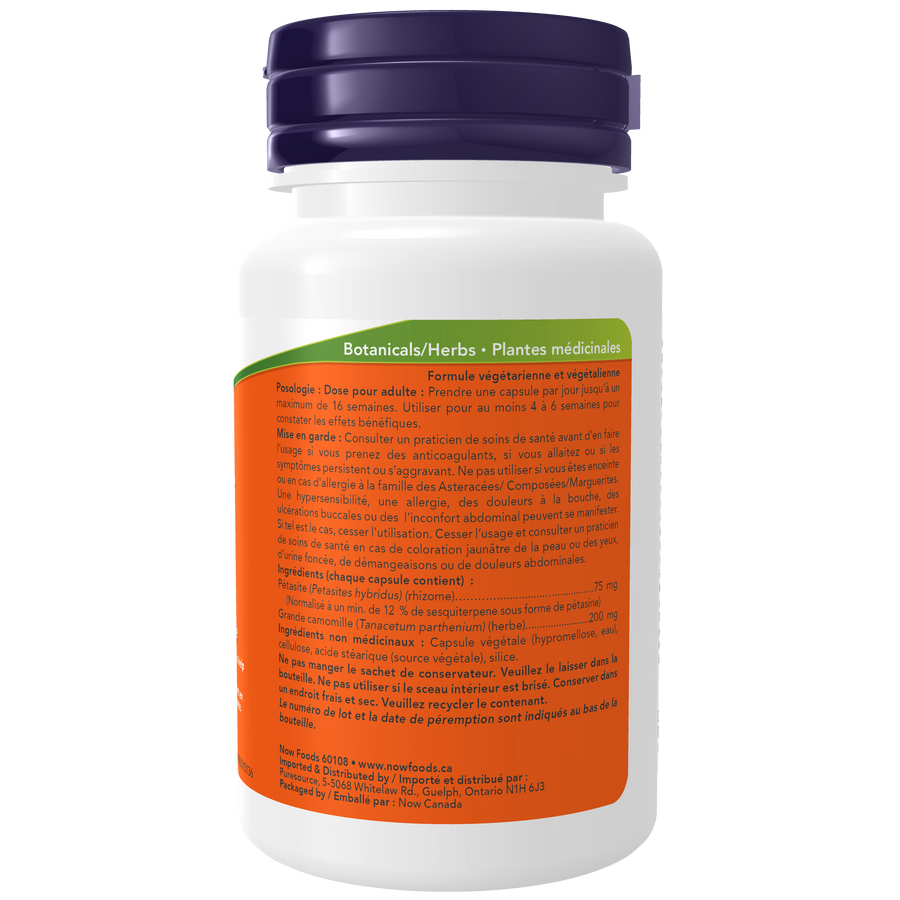 Now Butterbur Extract 75 mg Veg Capsules