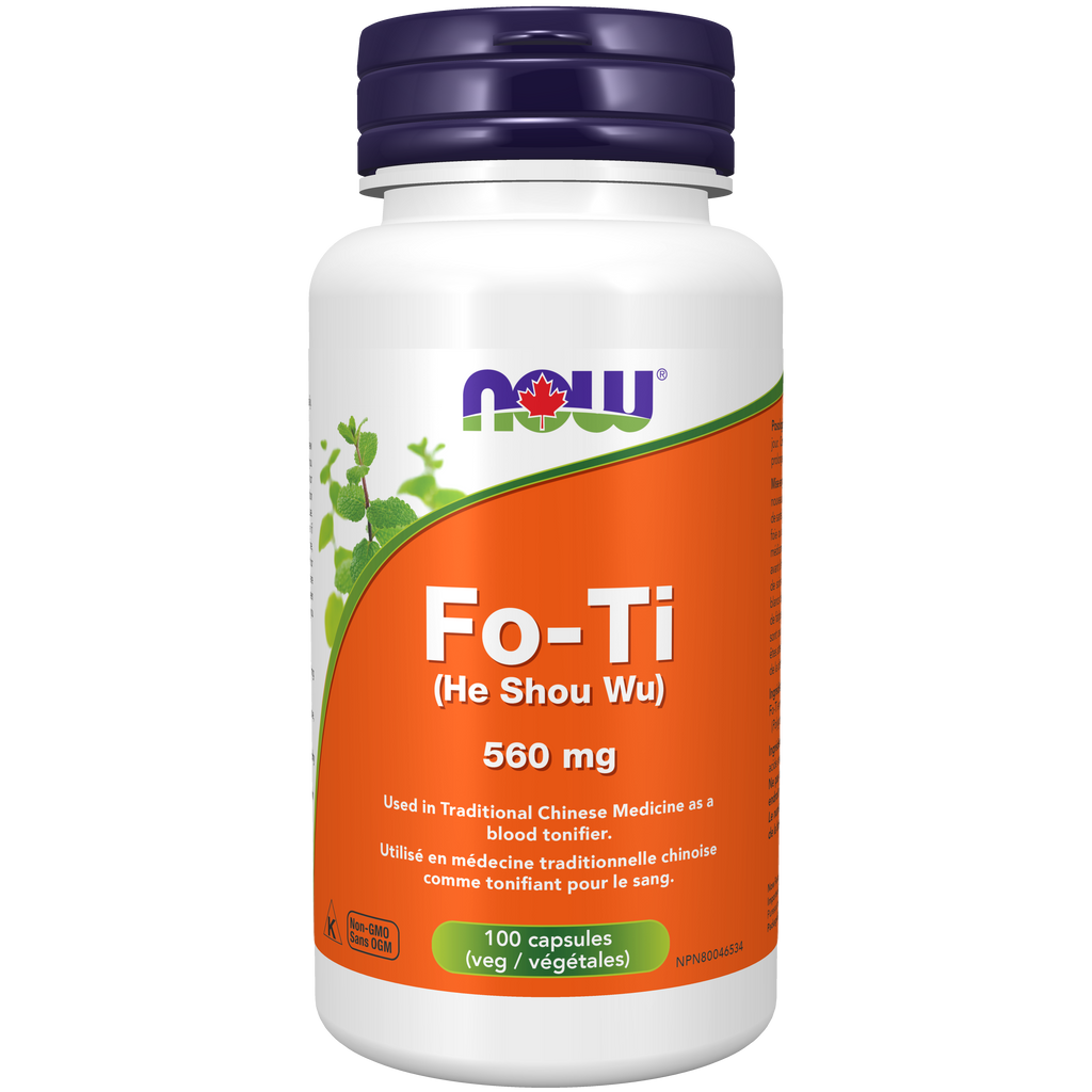 Now Fo-Ti (Ho Shou Wu) 560 mg Veg Capsules