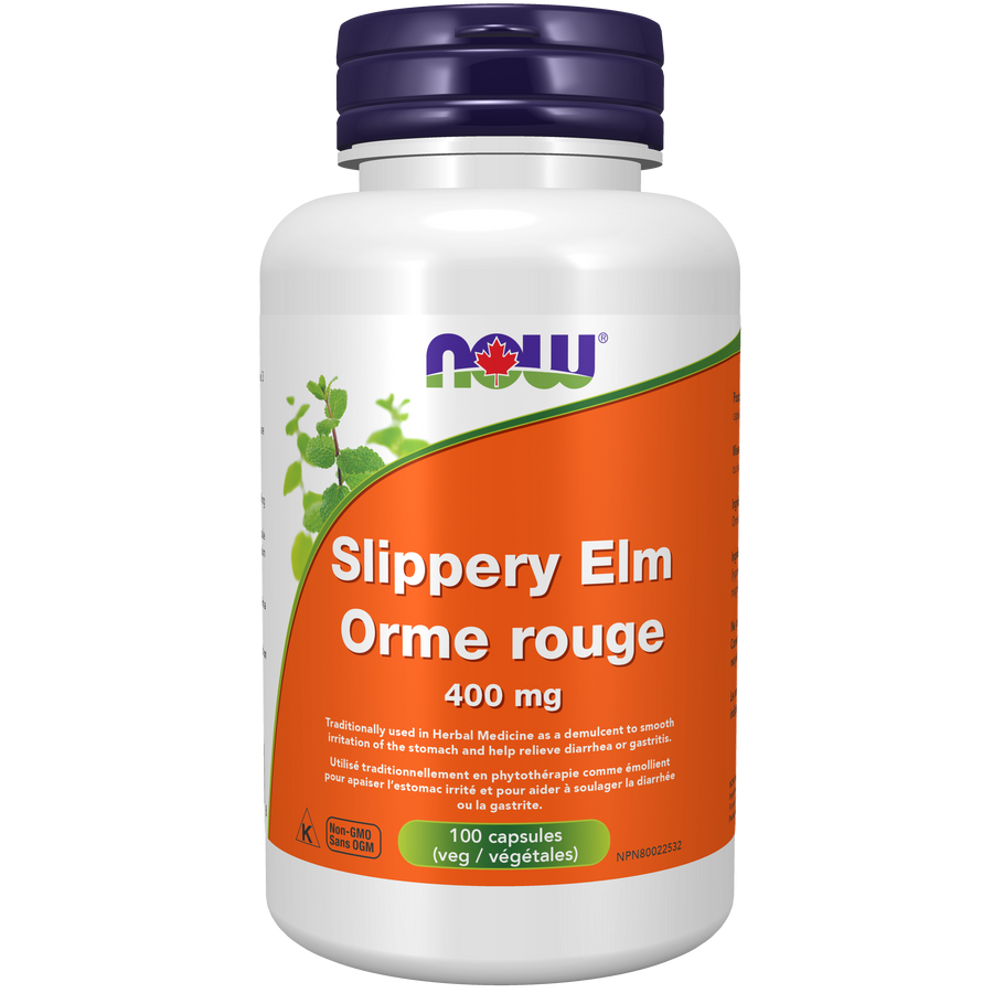 Now Slippery Elm 400 mg 100 Veg Capsules