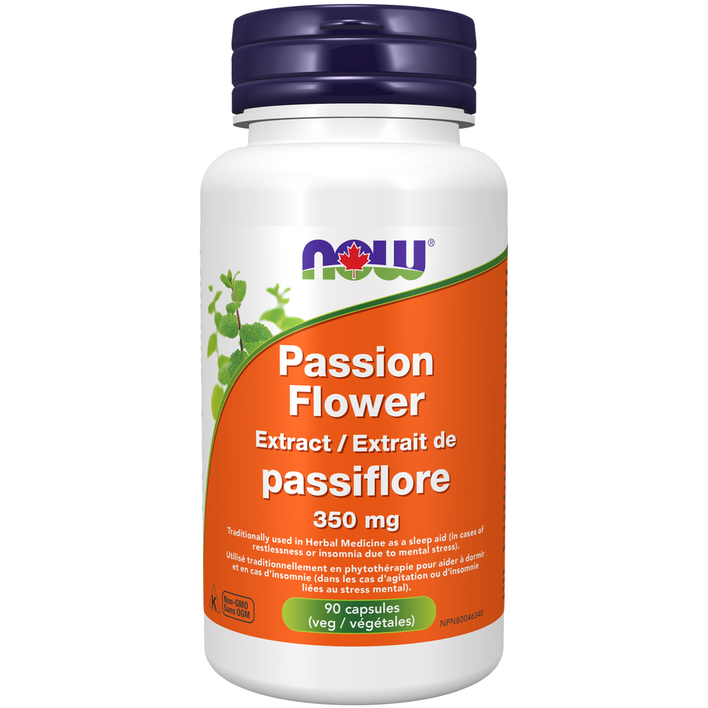 Now Passion Flower Extract 350 mg 90 Veg Capsules