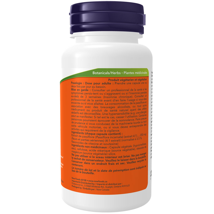 Now Passion Flower Extract 350 mg 90 Veg Capsules