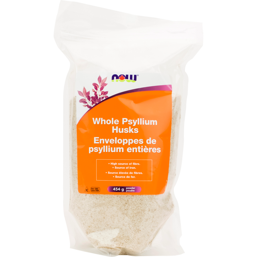 Now Psyllium Husks Whole 1 lb/ 454 g Powder