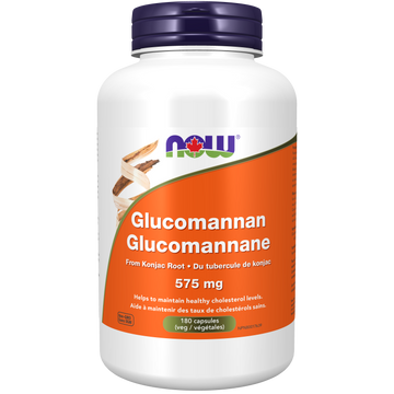Now Glucomannan 575 mg 180 Capsules