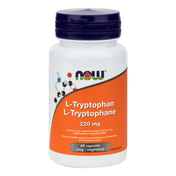 Now L-Tryptophan 220 mg 60 Veg Capsules