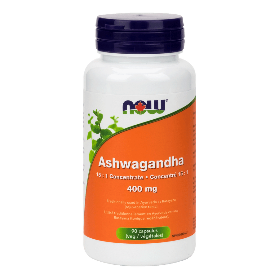 Now Ashwagandha Extract 400 mg 90 Veg. Capsules
