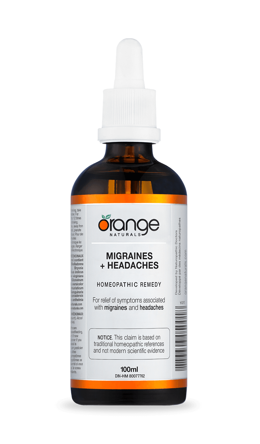 Orange Naturals Migraines + Headaches 100ml Tincture
