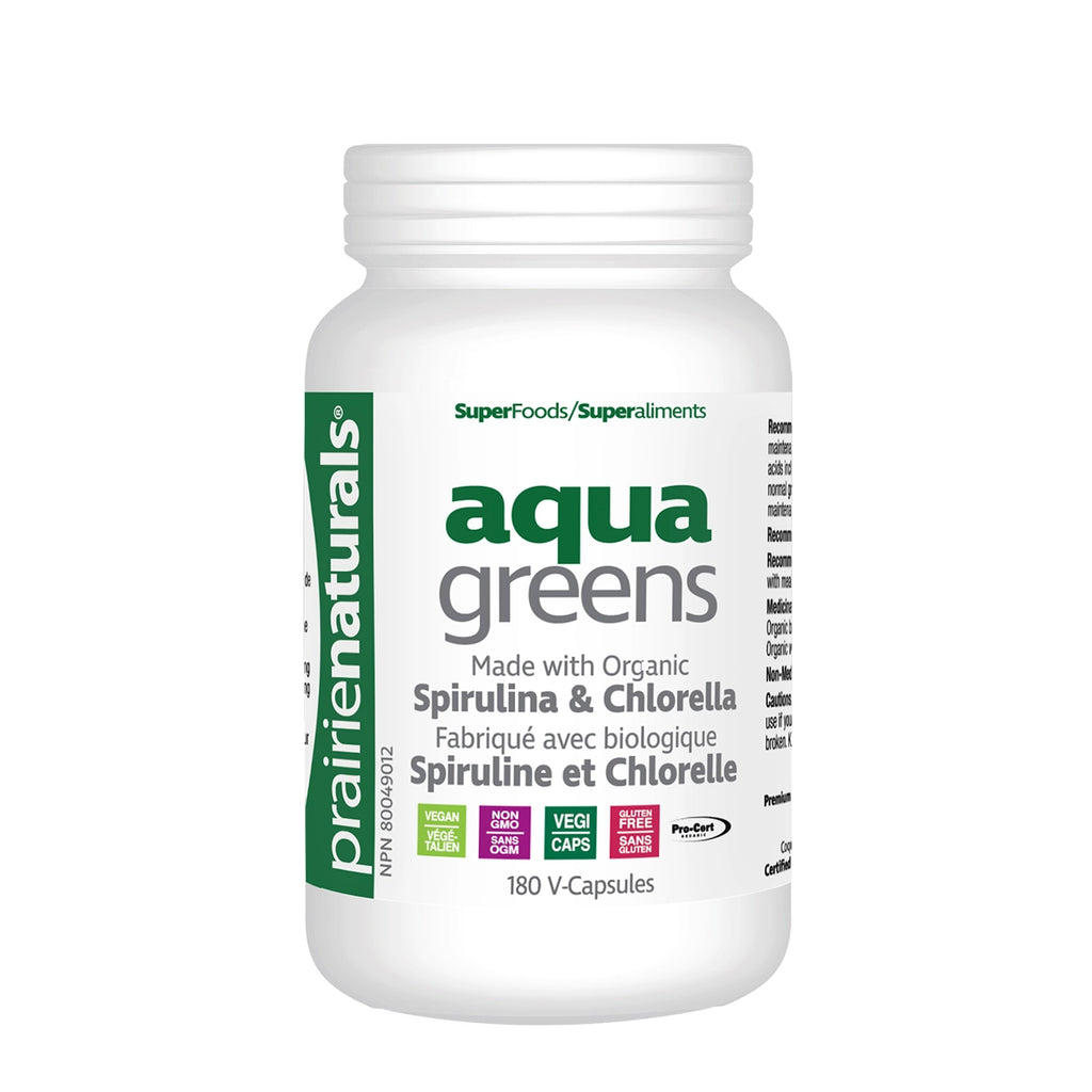 Prairie Naturals Organic Aqua Greens 180 Veg. Capsules