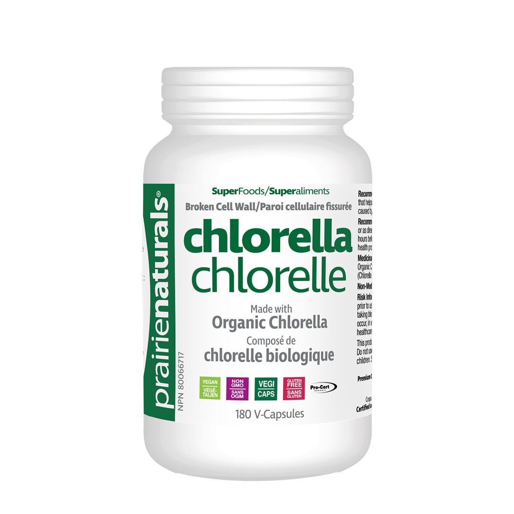 Prairie Naturals Organic Chlorella 180 Veg. Capsules