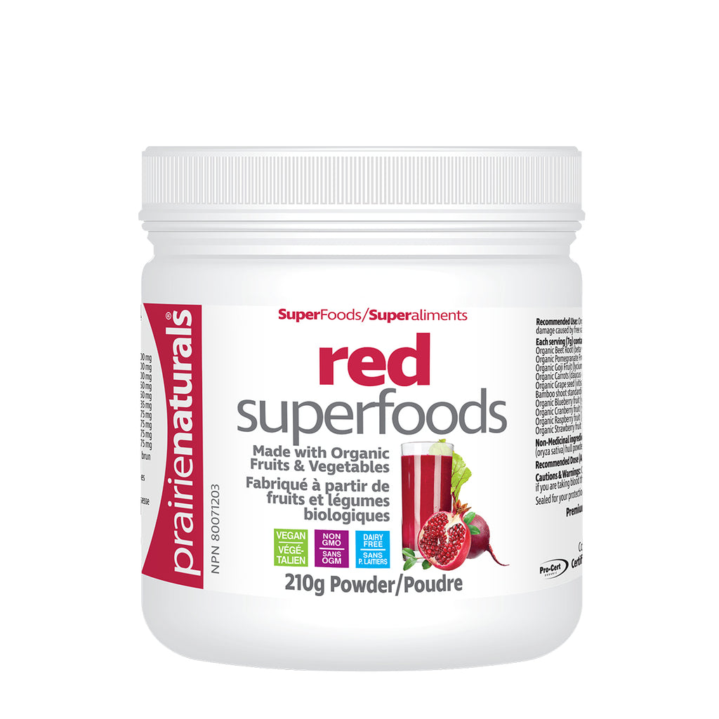 Prairie Naturals Organic Red Superfoods 210g Powder