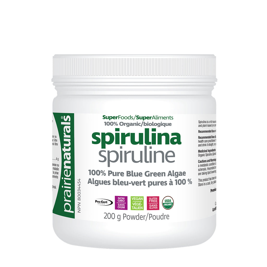Prairie Naturals Organic Spirulina 200g Powder