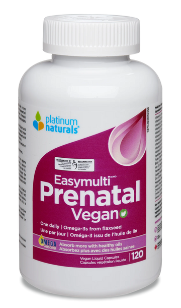 Platinum Naturals Prenatal Easymulti Vegan 120 Veg. Liquid Capsules