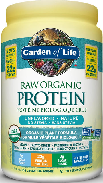Garden Of Life RAW Organic Protein™ Unflavored 568g Powder