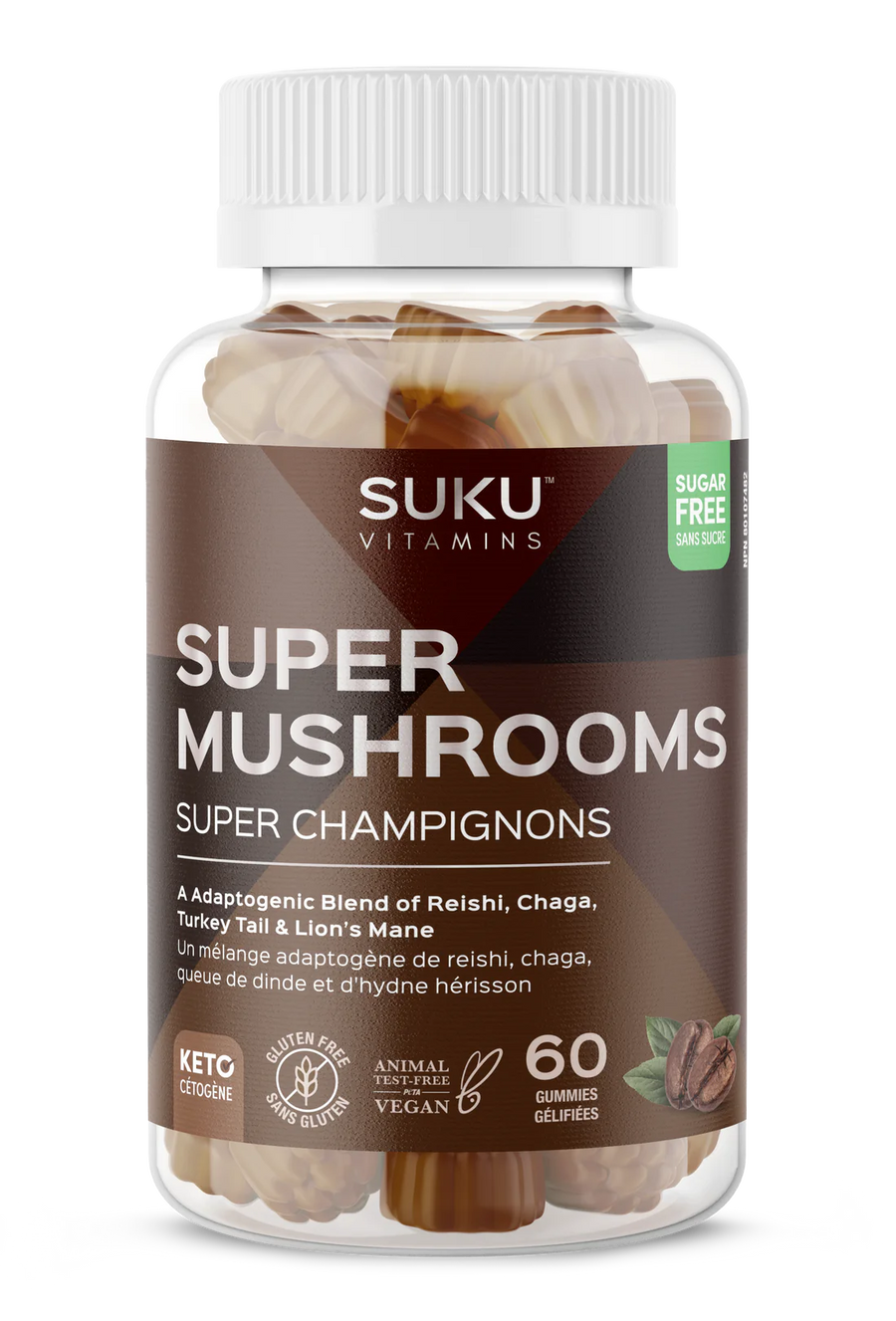 Suku Vitamins Super Mushrooms 60 Gummies